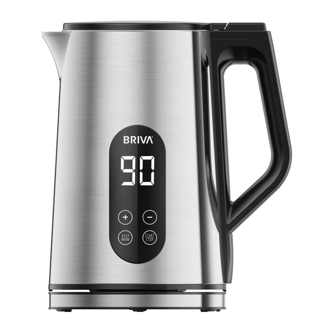 Briva 1850–2200W Stainless Steel Double-Layer Kettle, 1.7 Liter Capacity